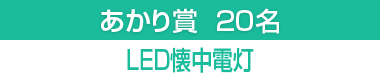 あかり賞　LED懐中電灯　20名