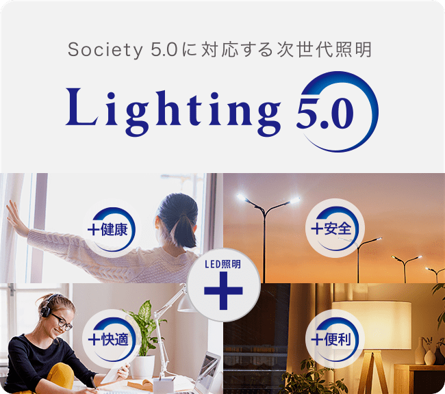 Society 5.0に対応する次世代照明 Lighting 5.0